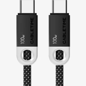 کابل شارژ USB-C 100w کِیبِل تایم