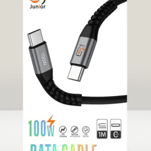 کابل شارژ 100W دوسر تایپ سیJunior