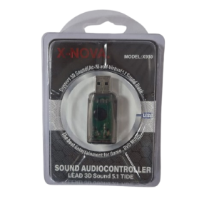 کارت صدا اکسترنال 5.1 کاناله USB ایکس نوا (X-NOVA) مدل X930